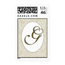 Create your own damask wedding stamp - Monogram G by aslentz Create your own damask wedding stamp - Monogram G