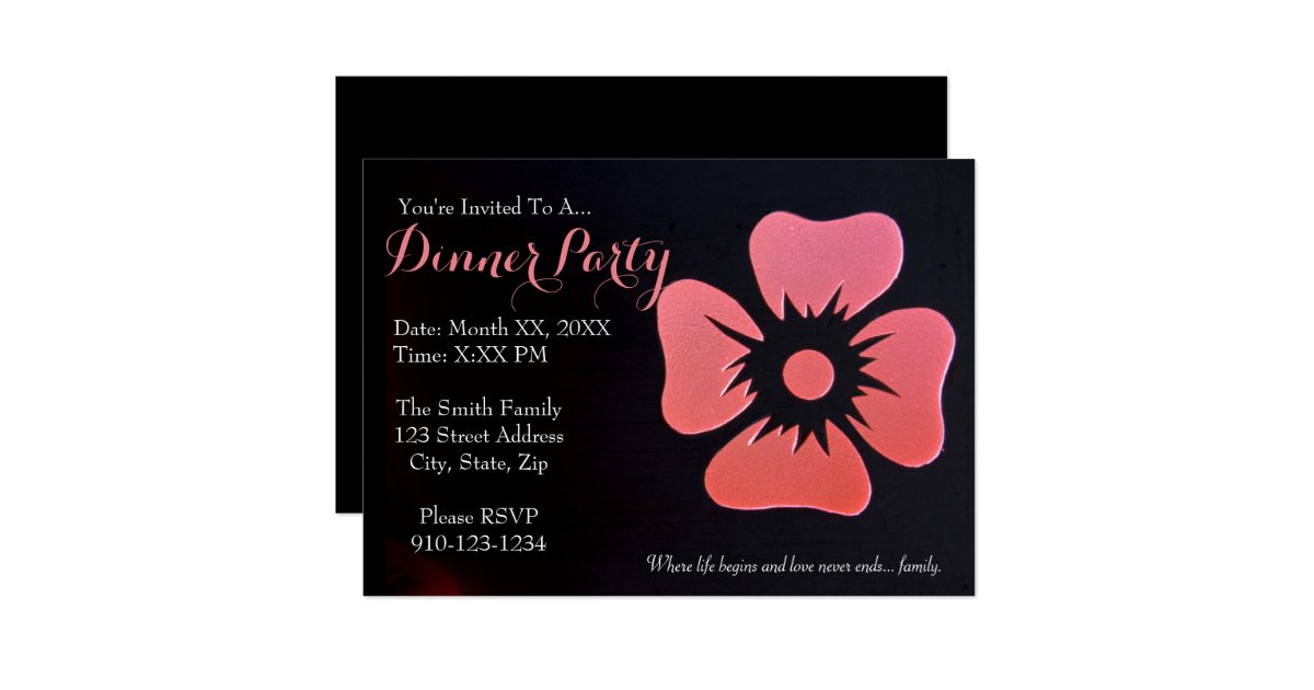 create your own dinner party invitation zazzle create party invitation
