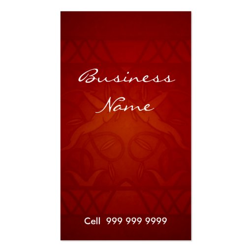 Create Your Own Elegant Business Card (front side)