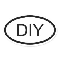 Create Your Own Euro Style Oval Sticker