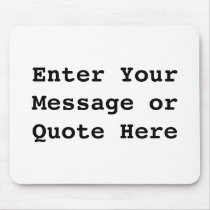 Create Your Own Gift Template Mouse Pads