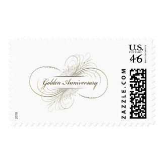 Create Your Own Golden Anniversary Design stamp