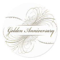 Create Your Own Golden Anniversary Design stickers