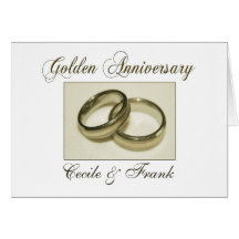 Create your own Golden Anniversary Greeting Card
