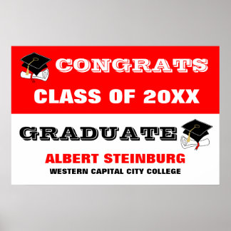 graduation banner poster own create posters projects