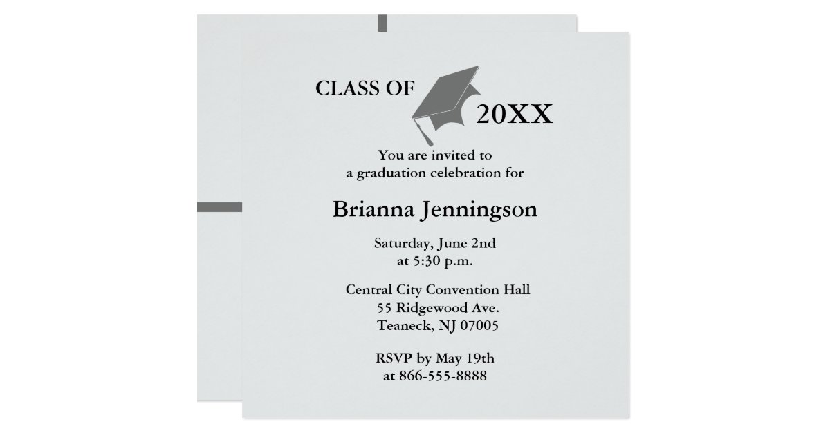design your own graduation invitations
