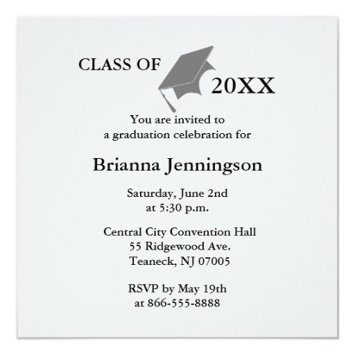 create your own graduation invitation 3 zazzle create your own graduation party invitations