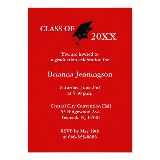 Create Your Own Graduation Invitation 6