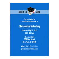 Create Your Own Graduation Invitation Blue 10 invitations