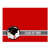 Create Your Own Graduation Postcard Diploma Red 1 postcards