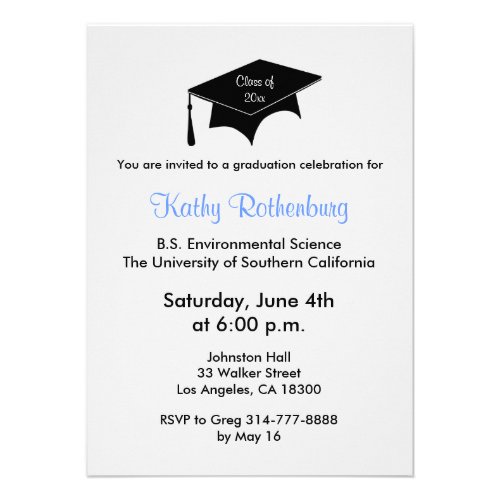 design your own graduation invitations