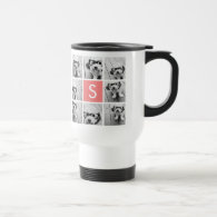 Create Your Own Instagram Collage Custom Monogram Mug