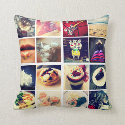 Create Your Own Instagram Throw Pillow