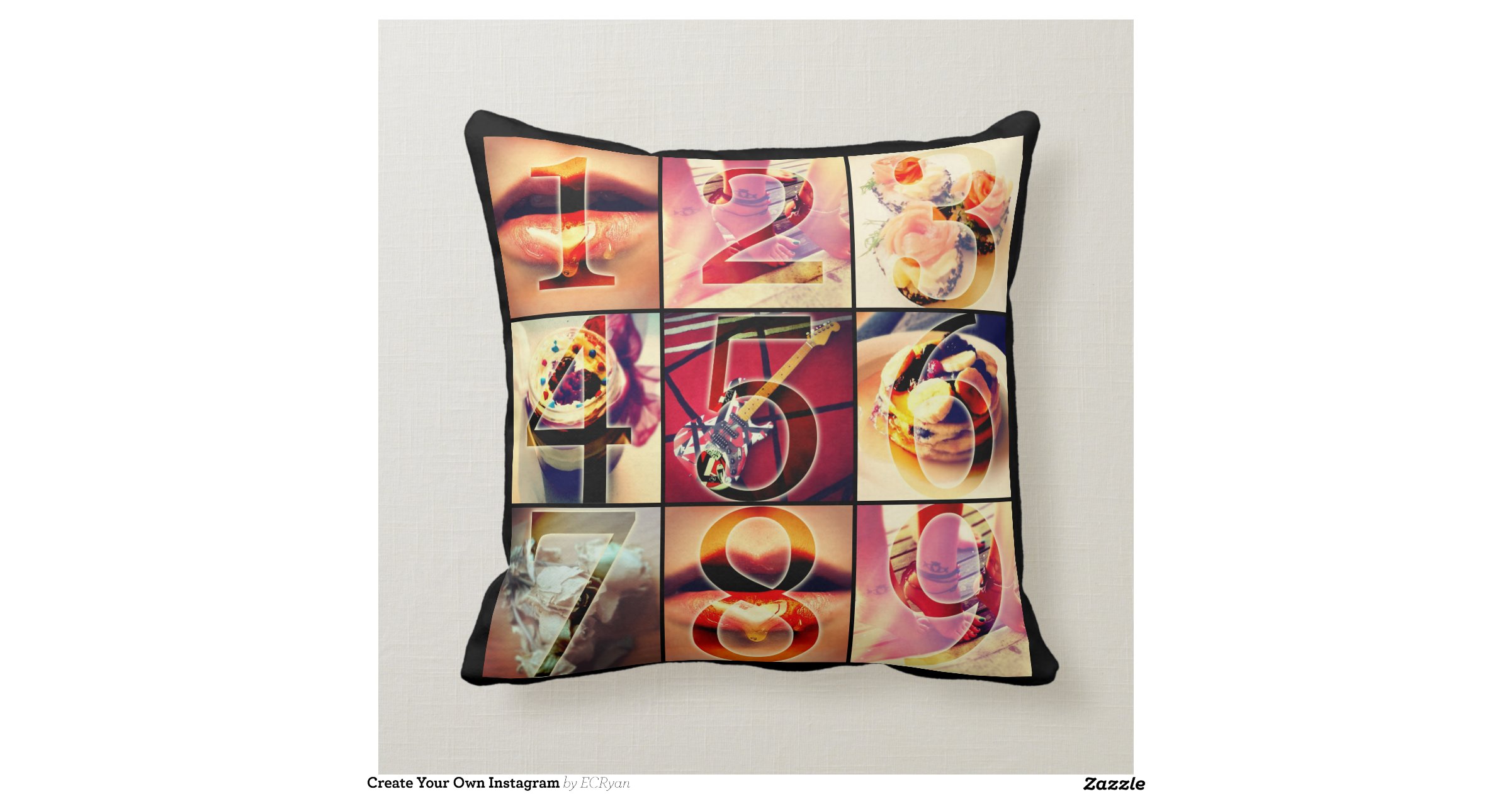 Create Your Own Instagram Throw Pillows Zazzle