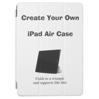 Create your own iPad Air case with your own text and images; the cover also folds into a triangular stand to support your iPad Air