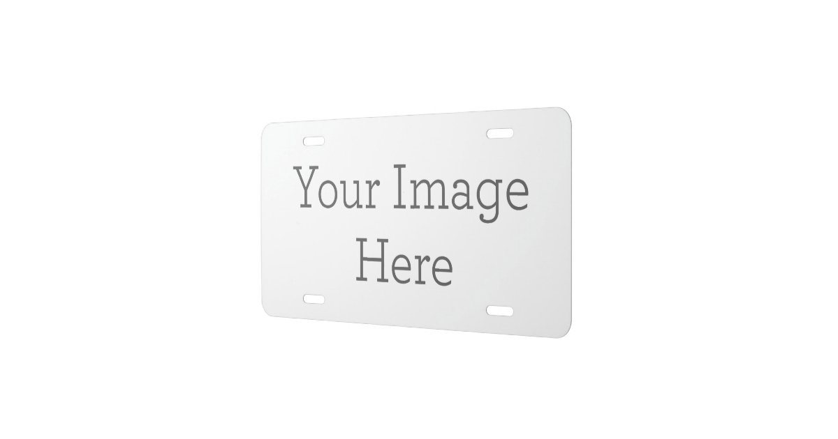 Create Your Own License Plate Zazzle