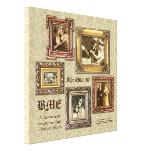 Create Your Own Ornate Gold Antique Frames Collage Canvas Print Zazzle