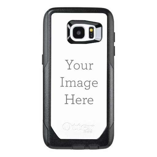 Custom OtterBox Samsung Galaxy S7 Edge Commuter Series Case, Black Zazzle