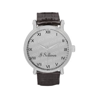 The Vintage eWatchFactory Watch will never go out of style. Featuring a three-hand quartz movement and genuine leather strap, this watch’s classic look is great for formal or fun occasions. Customize with your photos, artwork, and text