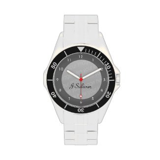 Classic Stainless Steel Watch - features 100% stainless steel construction, adjustable bezel, and water resistance to +300 feet. Customize the watch face with your name, photos, or designs for a stylish memento