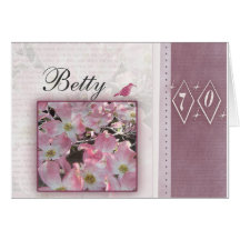 Create your own personalized 70th birthday card