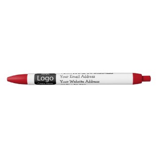 Create Your Own Personalized Logo Business Black Ink Pen