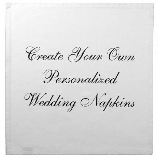 Personalized Napkins With Own Logo