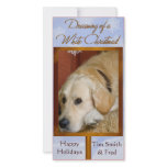 Create your own pet photo holiday card
