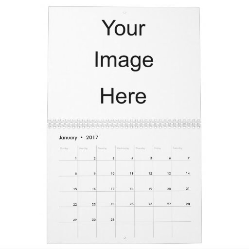 create your own photo calendar template zazzle create your own template