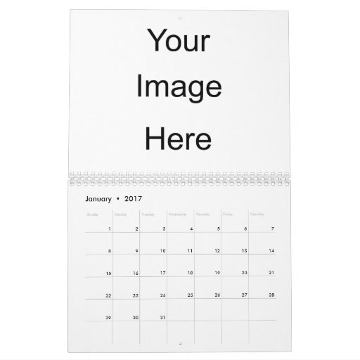 Create Your Own Photo Calendar Template Zazzle