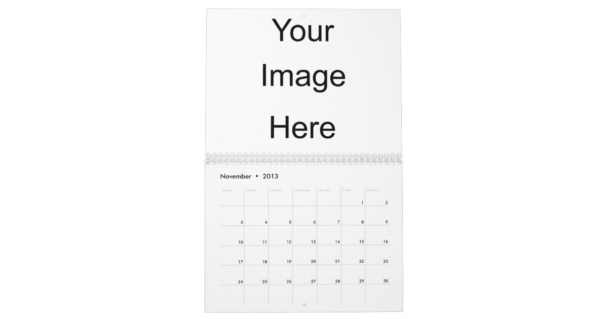 create your own photo calendar template zazzle create your own template