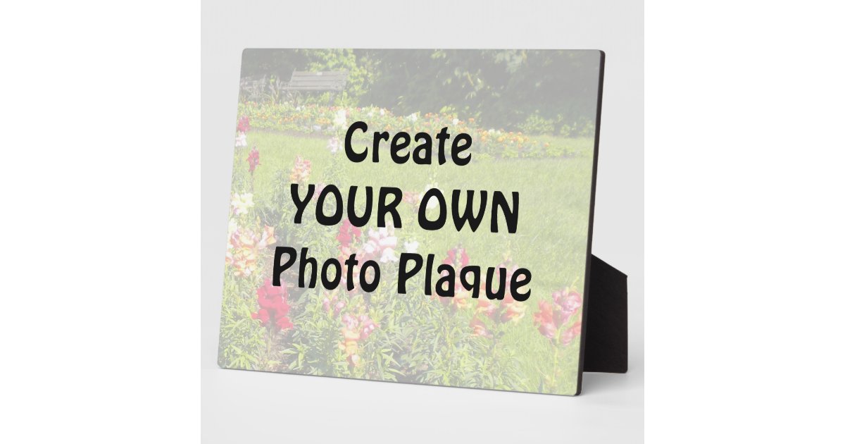 Create Your Own Photo Plaque Zazzle
