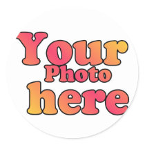 CREATE YOUR OWN PHOTO ROUND STICKER