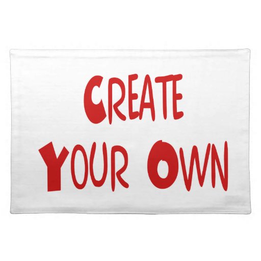 Create your own placemat