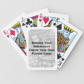 Custom Monogram, Designer Pattern Playing Cards