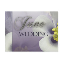 Create your own purple June Wedding postcards by perfectpostage Create your own purple June Wedding postcards