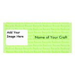 Create Your Own Recycle Cards Customized Rack Card