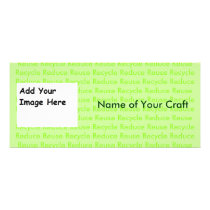 Create Your Own Recycle Cards Customized Rack Card