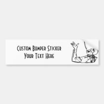 CREATE YOUR OWN RETRO COWBOY GIFTS bumper stickers