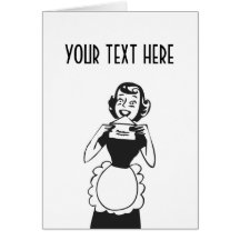 CREATE YOUR OWN RETRO HOUSEWIFE LETTER GIFTS CARD