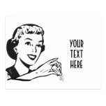 CREATE YOUR OWN RETRO SALT LADY GIFTS POST CARD