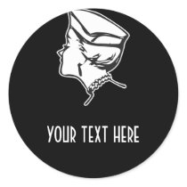 CREATE YOUR OWN RETRO SNOB GIFTS!!! ROUND STICKERS