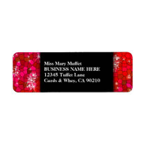 Create Your Own Ruby Red Rhinestone Glitter Bling labels