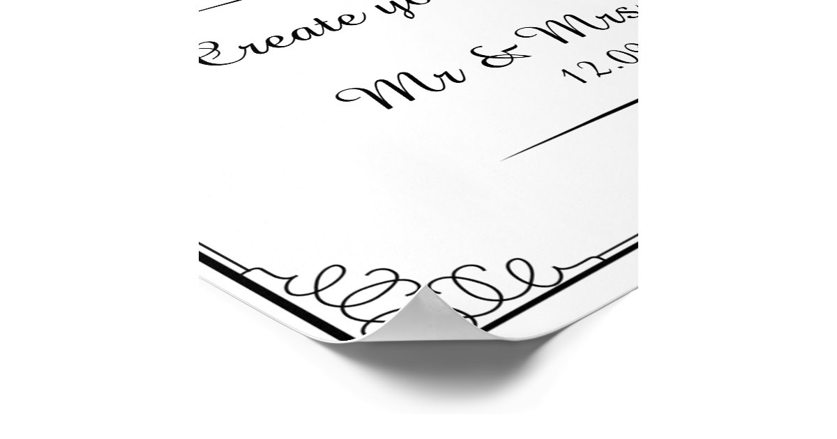 create your own sign with this template poster zazzle create your own template