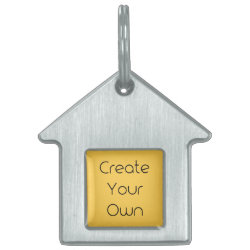Create Your Own Template Pet Tag House Shape