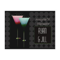 Create your own wine wedding shower card postcards