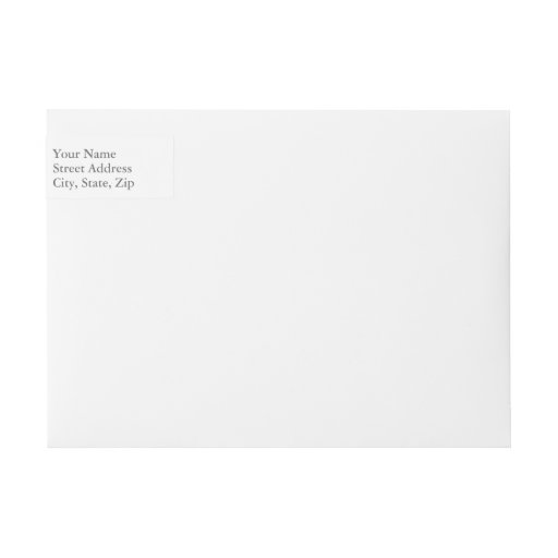 Wrap Around Return Address Labels Classic 1 X 7 25 Zazzle