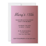 Create Your Pink Birthday Invitation