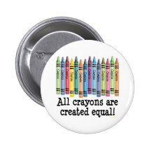 Created Equal Pinback Button