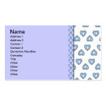 createsk8_diamonds BLUE WHITE HEARTS LOVE DIAMOND Business Card
